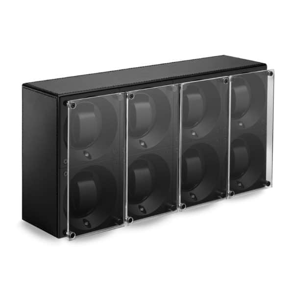 MasterBox_Black_Leather_Eight_Front_Angle_Plexi