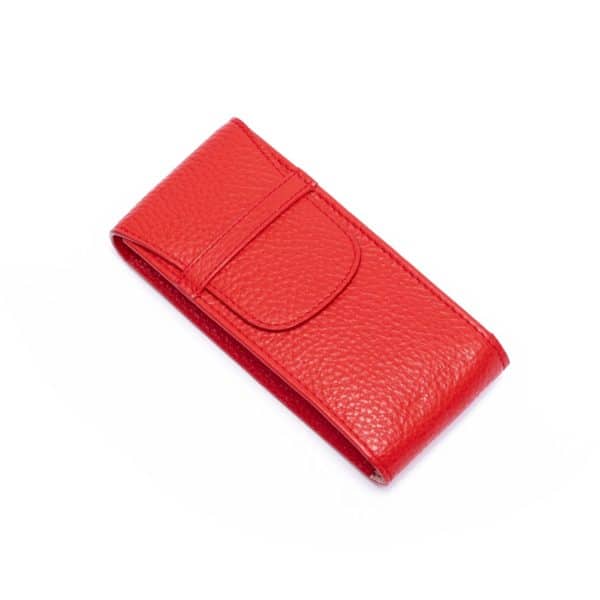 Portabello Watch Pouch Red Closed