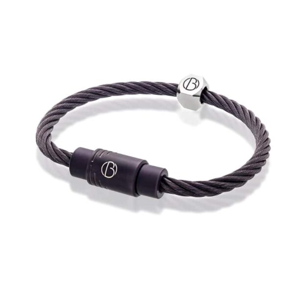 Anthracite CABLE Stainless Steel Bracelet