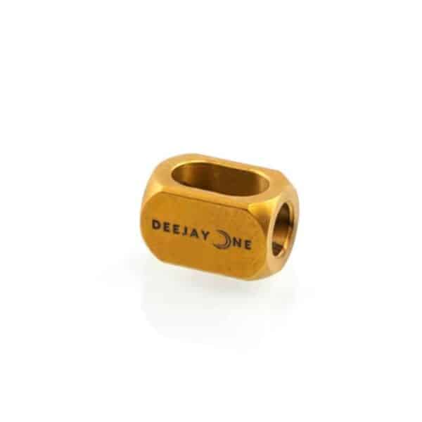 ID Bead Matte Gold Engraved