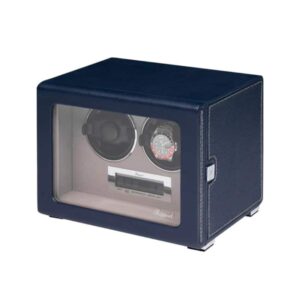 Quantum Duo Blue Watch Winder Angle Closed
