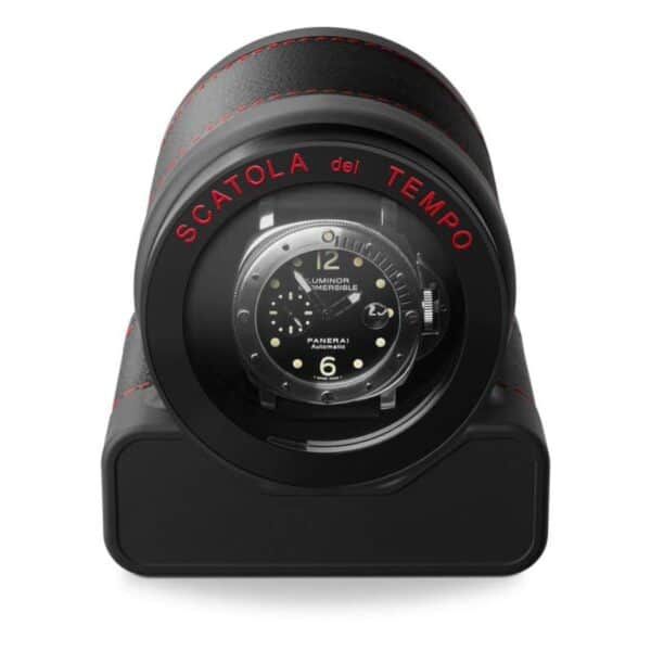 Rotor One Watch Winder Racing Red Black Bezel Front