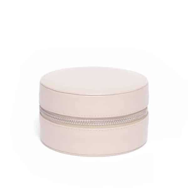 Travel Jewellery Case Beige Front Closed