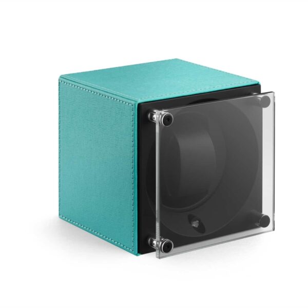 MasterBox Turquoise Leather Front Angle Plexi