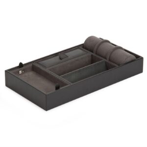 Blake Valet Tray Black Grey With Cuff Front Angle 306402