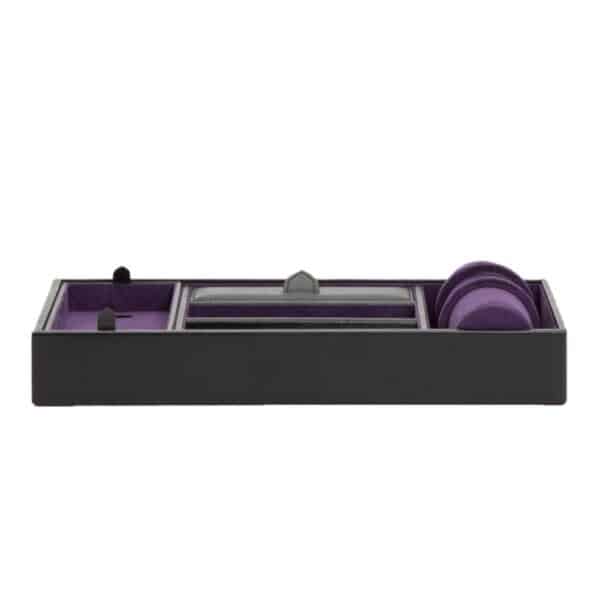 Blake Valet Tray Black Purple With Cuff Front 306428