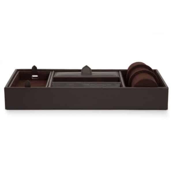 Blake Valet Tray Brown With Cuff Front 306406