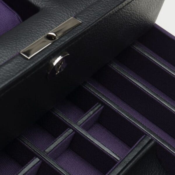Windsor 10 Drawer Black Purple Detail 458603